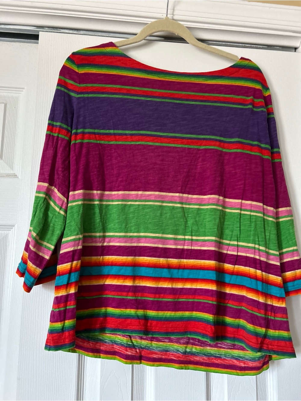 Lauren by Ralph Lauren Striped Multicolor Boatneck Women’s Top